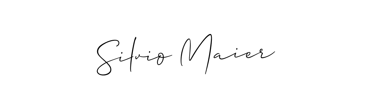 Design your own signature with our free online signature maker. With this signature software, you can create a handwritten (Allison_Script) signature for name Silvio Maier. Silvio Maier signature style 2 images and pictures png