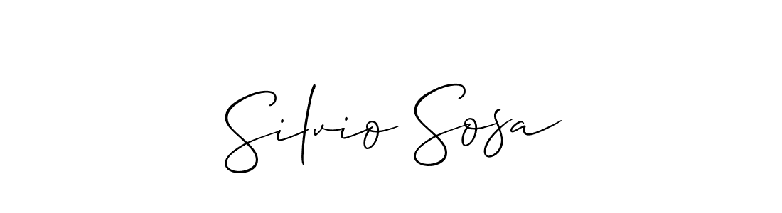 if you are searching for the best signature style for your name Silvio Sosa. so please give up your signature search. here we have designed multiple signature styles  using Allison_Script. Silvio Sosa signature style 2 images and pictures png