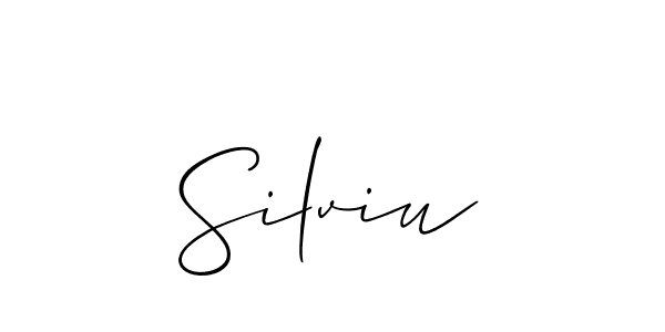 Similarly Allison_Script is the best handwritten signature design. Signature creator online .You can use it as an online autograph creator for name Silviu. Silviu signature style 2 images and pictures png