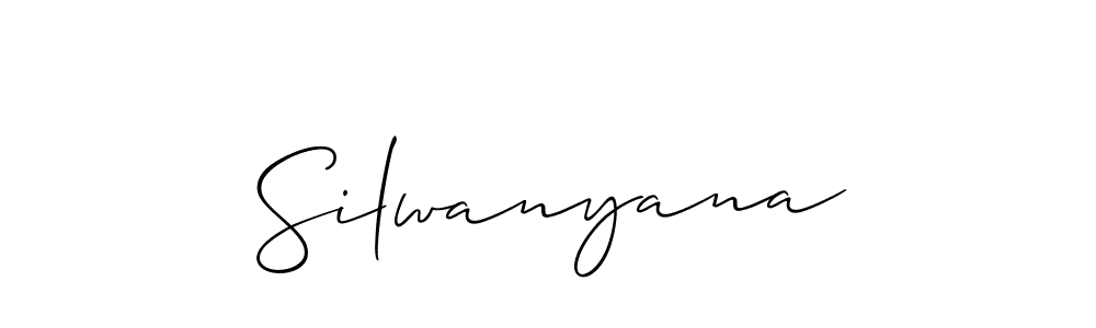 The best way (Allison_Script) to make a short signature is to pick only two or three words in your name. The name Silwanyana include a total of six letters. For converting this name. Silwanyana signature style 2 images and pictures png