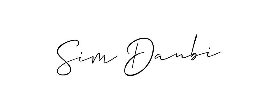 You can use this online signature creator to create a handwritten signature for the name Sim Danbi. This is the best online autograph maker. Sim Danbi signature style 2 images and pictures png