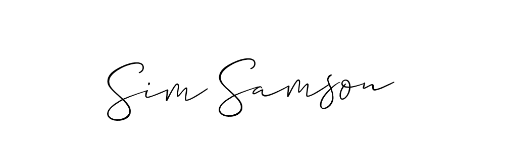 See photos of Sim Samson official signature by Spectra . Check more albums & portfolios. Read reviews & check more about Allison_Script font. Sim Samson signature style 2 images and pictures png