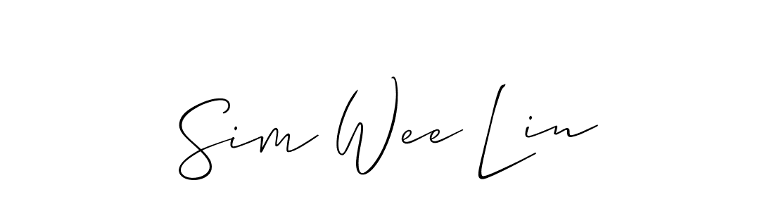 Best and Professional Signature Style for Sim Wee Lin. Allison_Script Best Signature Style Collection. Sim Wee Lin signature style 2 images and pictures png
