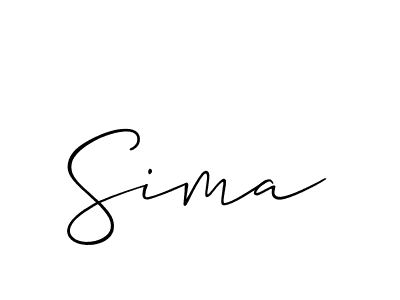 Also we have Sima name is the best signature style. Create professional handwritten signature collection using Allison_Script autograph style. Sima signature style 2 images and pictures png