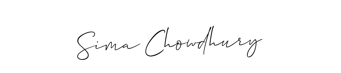 Also You can easily find your signature by using the search form. We will create Sima Chowdhury name handwritten signature images for you free of cost using Allison_Script sign style. Sima Chowdhury signature style 2 images and pictures png