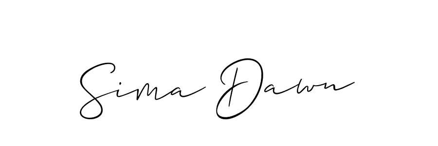 This is the best signature style for the Sima Dawn name. Also you like these signature font (Allison_Script). Mix name signature. Sima Dawn signature style 2 images and pictures png