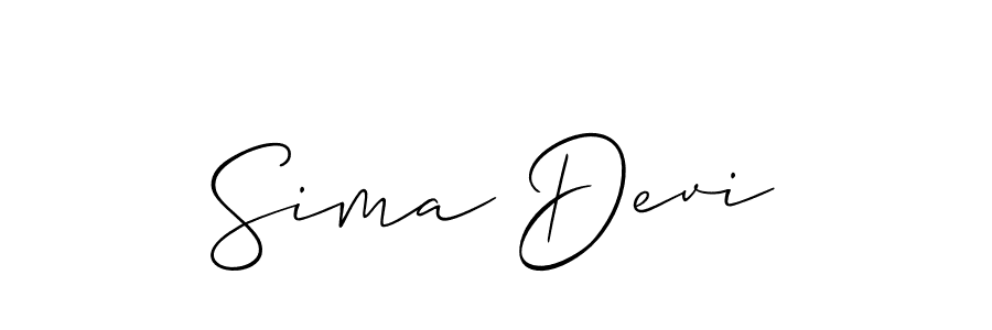 Make a beautiful signature design for name Sima Devi. Use this online signature maker to create a handwritten signature for free. Sima Devi signature style 2 images and pictures png