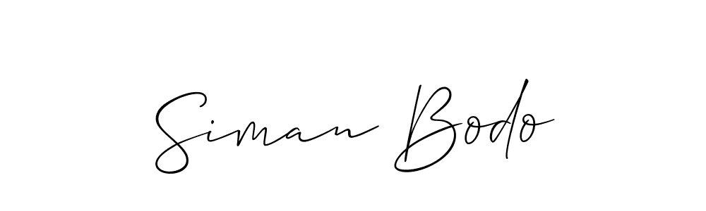 See photos of Siman Bodo official signature by Spectra . Check more albums & portfolios. Read reviews & check more about Allison_Script font. Siman Bodo signature style 2 images and pictures png
