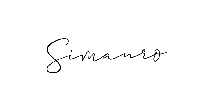 Here are the top 10 professional signature styles for the name Simanro. These are the best autograph styles you can use for your name. Simanro signature style 2 images and pictures png