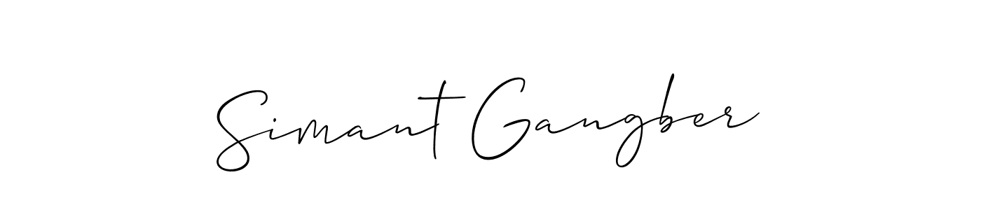 Here are the top 10 professional signature styles for the name Simant Gangber. These are the best autograph styles you can use for your name. Simant Gangber signature style 2 images and pictures png