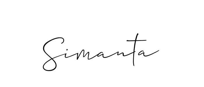 You should practise on your own different ways (Allison_Script) to write your name (Simanta) in signature. don't let someone else do it for you. Simanta signature style 2 images and pictures png