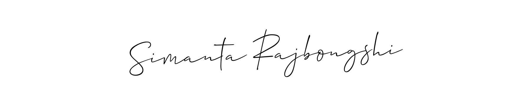 Make a beautiful signature design for name Simanta Rajbongshi. With this signature (Allison_Script) style, you can create a handwritten signature for free. Simanta Rajbongshi signature style 2 images and pictures png