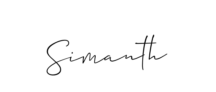 This is the best signature style for the Simanth name. Also you like these signature font (Allison_Script). Mix name signature. Simanth signature style 2 images and pictures png