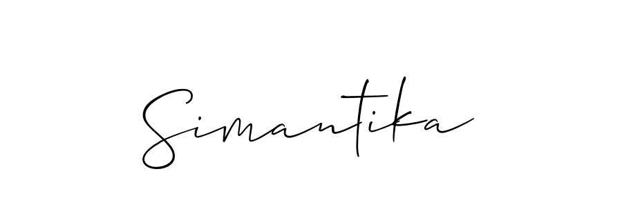 You can use this online signature creator to create a handwritten signature for the name Simantika. This is the best online autograph maker. Simantika signature style 2 images and pictures png
