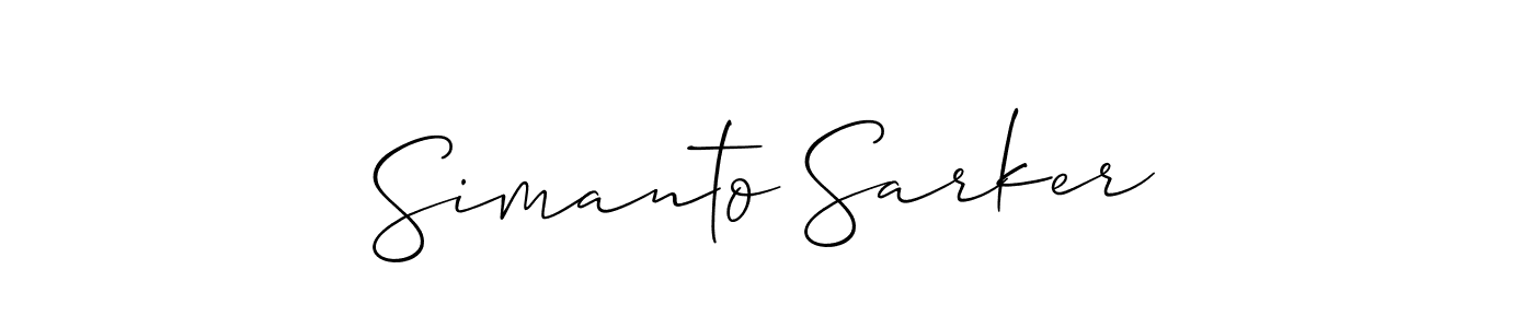 Once you've used our free online signature maker to create your best signature Allison_Script style, it's time to enjoy all of the benefits that Simanto Sarker name signing documents. Simanto Sarker signature style 2 images and pictures png