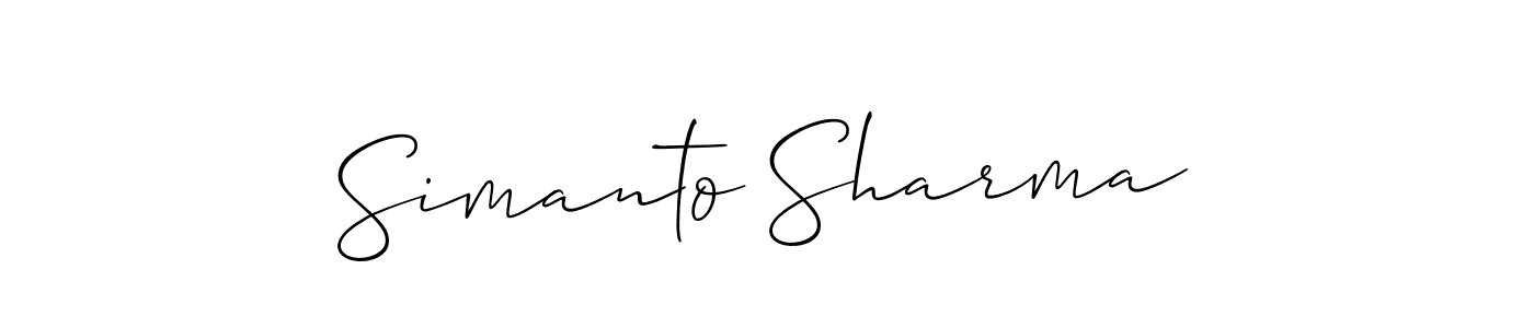 Best and Professional Signature Style for Simanto Sharma. Allison_Script Best Signature Style Collection. Simanto Sharma signature style 2 images and pictures png