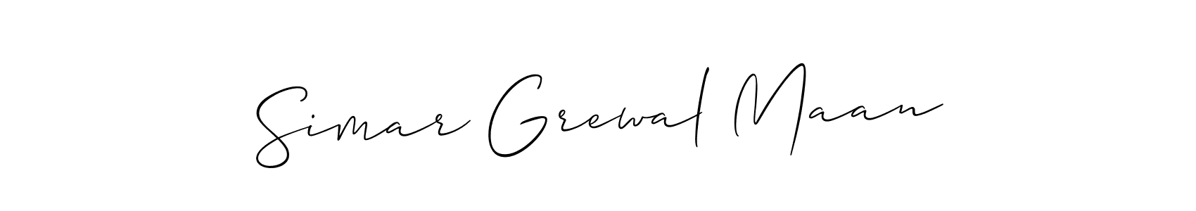 Make a beautiful signature design for name Simar Grewal Maan. Use this online signature maker to create a handwritten signature for free. Simar Grewal Maan signature style 2 images and pictures png