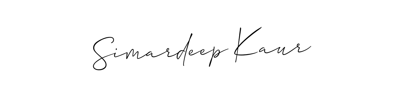 Make a beautiful signature design for name Simardeep Kaur. Use this online signature maker to create a handwritten signature for free. Simardeep Kaur signature style 2 images and pictures png