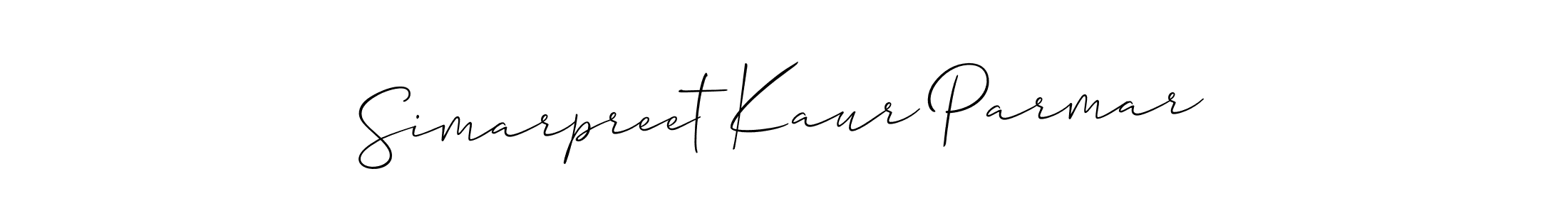 You can use this online signature creator to create a handwritten signature for the name Simarpreet Kaur Parmar. This is the best online autograph maker. Simarpreet Kaur Parmar signature style 2 images and pictures png