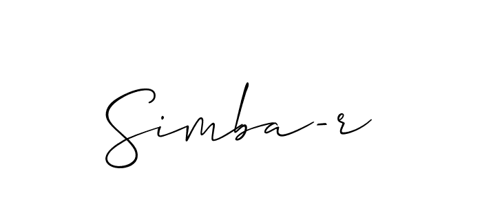 How to Draw Simba-r signature style? Allison_Script is a latest design signature styles for name Simba-r. Simba-r signature style 2 images and pictures png