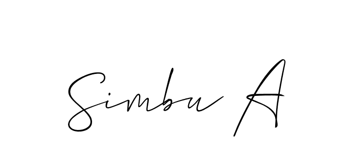 Allison_Script is a professional signature style that is perfect for those who want to add a touch of class to their signature. It is also a great choice for those who want to make their signature more unique. Get Simbu A name to fancy signature for free. Simbu A signature style 2 images and pictures png