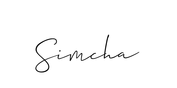 Make a beautiful signature design for name Simcha. Use this online signature maker to create a handwritten signature for free. Simcha signature style 2 images and pictures png