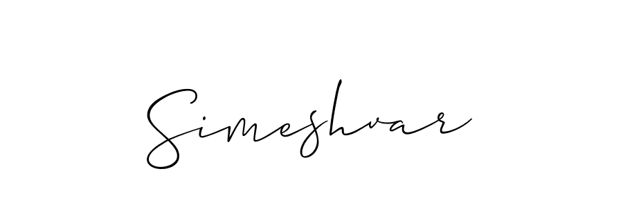 Allison_Script is a professional signature style that is perfect for those who want to add a touch of class to their signature. It is also a great choice for those who want to make their signature more unique. Get Simeshvar name to fancy signature for free. Simeshvar signature style 2 images and pictures png