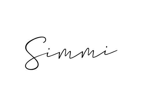 How to Draw Simmi signature style? Allison_Script is a latest design signature styles for name Simmi. Simmi signature style 2 images and pictures png