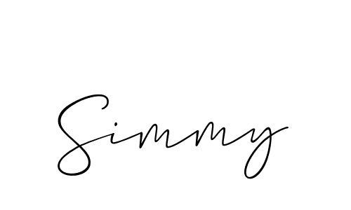 Make a beautiful signature design for name Simmy. Use this online signature maker to create a handwritten signature for free. Simmy signature style 2 images and pictures png