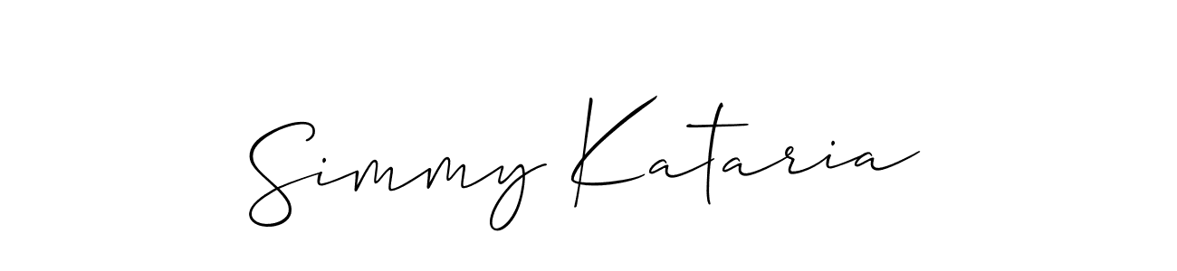 How to Draw Simmy Kataria signature style? Allison_Script is a latest design signature styles for name Simmy Kataria. Simmy Kataria signature style 2 images and pictures png