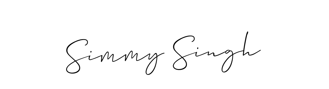 How to Draw Simmy Singh signature style? Allison_Script is a latest design signature styles for name Simmy Singh. Simmy Singh signature style 2 images and pictures png