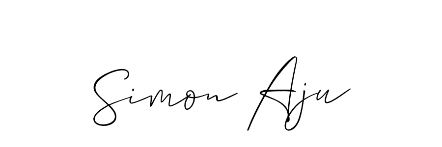 Create a beautiful signature design for name Simon Aju. With this signature (Allison_Script) fonts, you can make a handwritten signature for free. Simon Aju signature style 2 images and pictures png