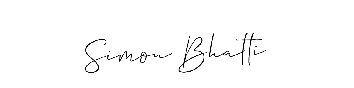 This is the best signature style for the Simon Bhatti name. Also you like these signature font (Allison_Script). Mix name signature. Simon Bhatti signature style 2 images and pictures png