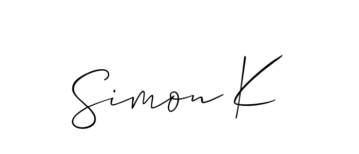 Here are the top 10 professional signature styles for the name Simon K. These are the best autograph styles you can use for your name. Simon K signature style 2 images and pictures png