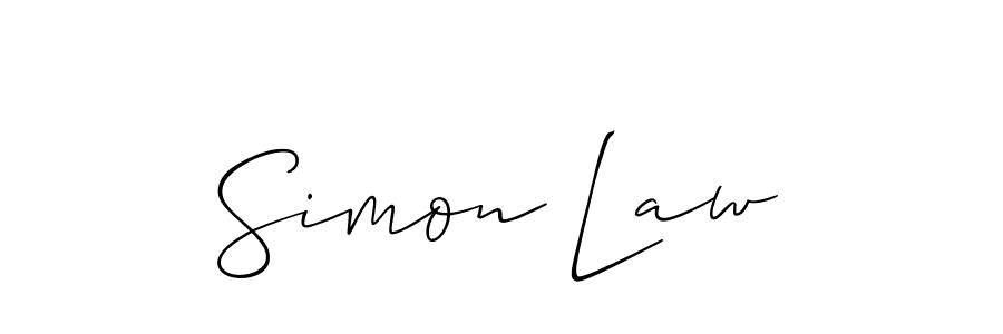 Best and Professional Signature Style for Simon Law. Allison_Script Best Signature Style Collection. Simon Law signature style 2 images and pictures png