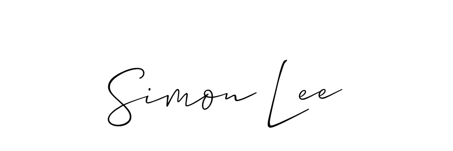 How to Draw Simon Lee signature style? Allison_Script is a latest design signature styles for name Simon Lee. Simon Lee signature style 2 images and pictures png