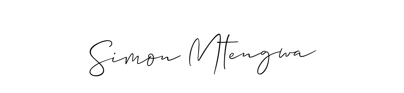 Also we have Simon Mtengwa name is the best signature style. Create professional handwritten signature collection using Allison_Script autograph style. Simon Mtengwa signature style 2 images and pictures png