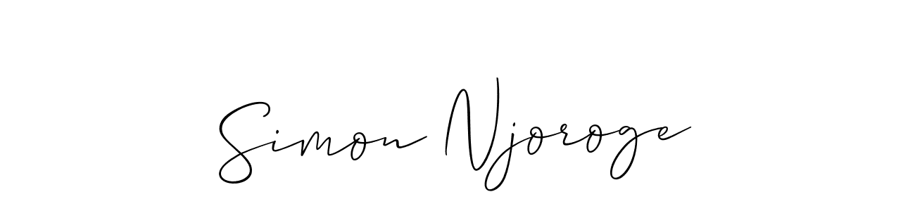 How to Draw Simon Njoroge signature style? Allison_Script is a latest design signature styles for name Simon Njoroge. Simon Njoroge signature style 2 images and pictures png
