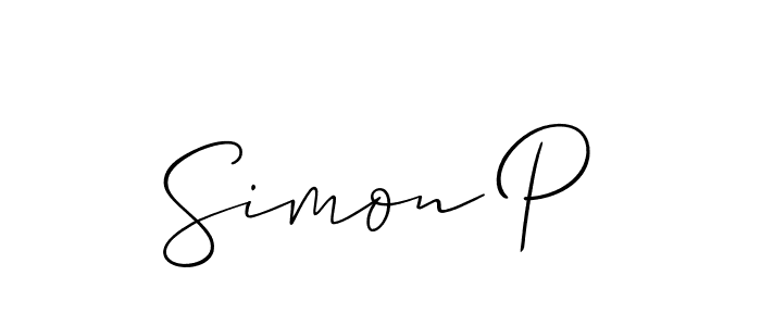 How to Draw Simon P signature style? Allison_Script is a latest design signature styles for name Simon P. Simon P signature style 2 images and pictures png