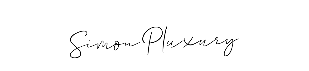 Best and Professional Signature Style for Simon Pluxury. Allison_Script Best Signature Style Collection. Simon Pluxury signature style 2 images and pictures png