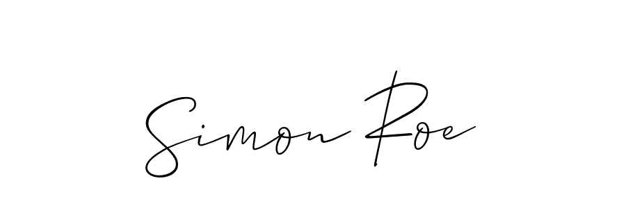 Allison_Script is a professional signature style that is perfect for those who want to add a touch of class to their signature. It is also a great choice for those who want to make their signature more unique. Get Simon Roe name to fancy signature for free. Simon Roe signature style 2 images and pictures png