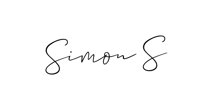 Allison_Script is a professional signature style that is perfect for those who want to add a touch of class to their signature. It is also a great choice for those who want to make their signature more unique. Get Simon S name to fancy signature for free. Simon S signature style 2 images and pictures png