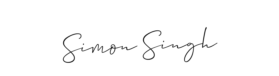 if you are searching for the best signature style for your name Simon Singh. so please give up your signature search. here we have designed multiple signature styles  using Allison_Script. Simon Singh signature style 2 images and pictures png