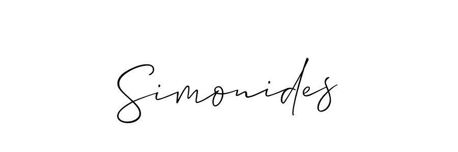 Also You can easily find your signature by using the search form. We will create Simonides name handwritten signature images for you free of cost using Allison_Script sign style. Simonides signature style 2 images and pictures png