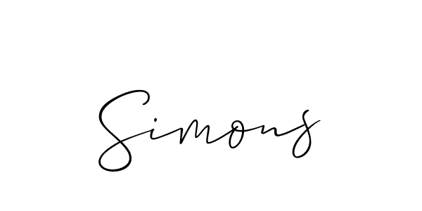 Check out images of Autograph of Simons name. Actor Simons Signature Style. Allison_Script is a professional sign style online. Simons signature style 2 images and pictures png