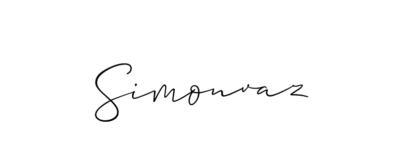 Best and Professional Signature Style for Simonvaz. Allison_Script Best Signature Style Collection. Simonvaz signature style 2 images and pictures png