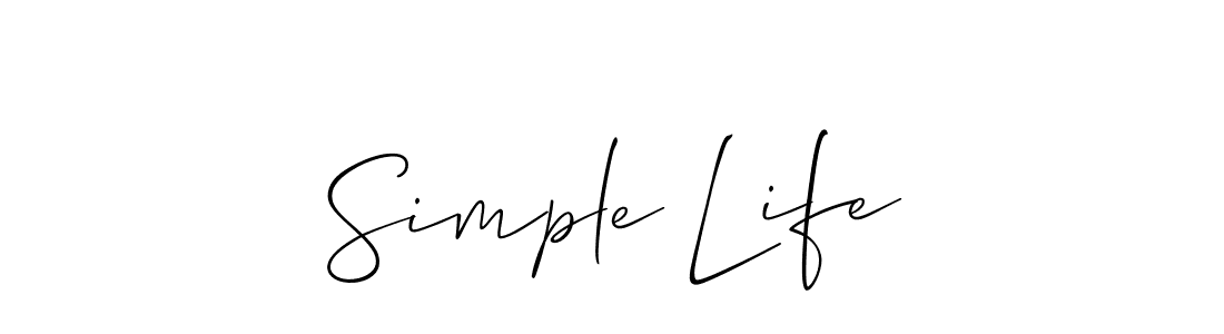 Once you've used our free online signature maker to create your best signature Allison_Script style, it's time to enjoy all of the benefits that Simple Life name signing documents. Simple Life signature style 2 images and pictures png
