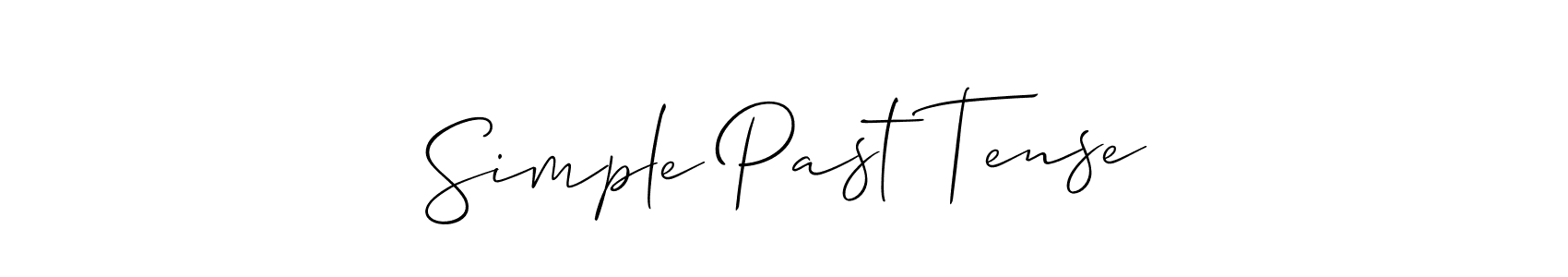 Simple Past Tense stylish signature style. Best Handwritten Sign (Allison_Script) for my name. Handwritten Signature Collection Ideas for my name Simple Past Tense. Simple Past Tense signature style 2 images and pictures png