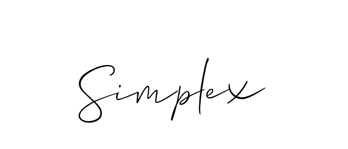 Best and Professional Signature Style for Simplex. Allison_Script Best Signature Style Collection. Simplex signature style 2 images and pictures png