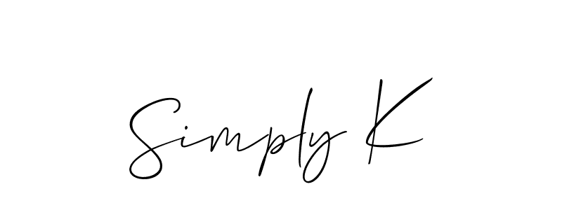 Make a beautiful signature design for name Simply K. Use this online signature maker to create a handwritten signature for free. Simply K signature style 2 images and pictures png
